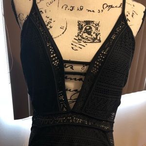 Size large lace black swimsuit